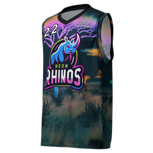 Load image into Gallery viewer, Ready to Order - Neon Rhinos Jersey Design