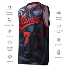 Load image into Gallery viewer, Custom Jersey - Flames Design