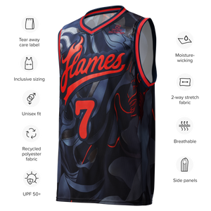 Custom Jersey - Flames Design