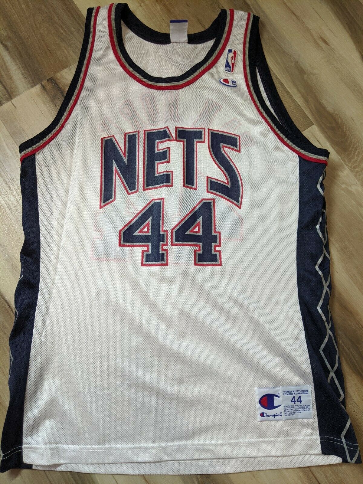 NWS Vintage New Jersey Nets NBA Logoman New Era 59fifty Pinwheel 7