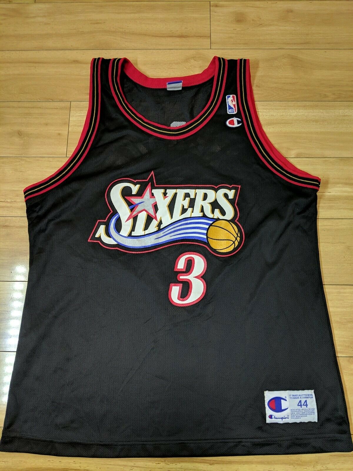 1990s Allen Iverson Philadelphia 76ers Basketball NBA Jersey – WyCo Vintage